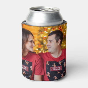 Customised 2 Photo Double Sided Can Cooler