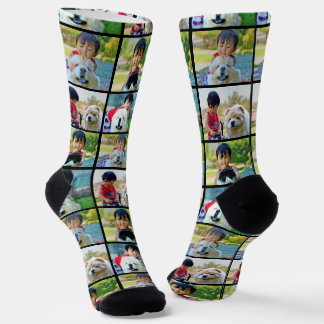 Customised 4 Photo Collage Socks