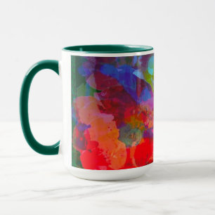 Customised Abstract Rose Garden Coffee Mug