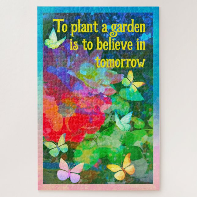 Customised Abstract Rose Garden  Jigsaw Puzzle (Vertical)