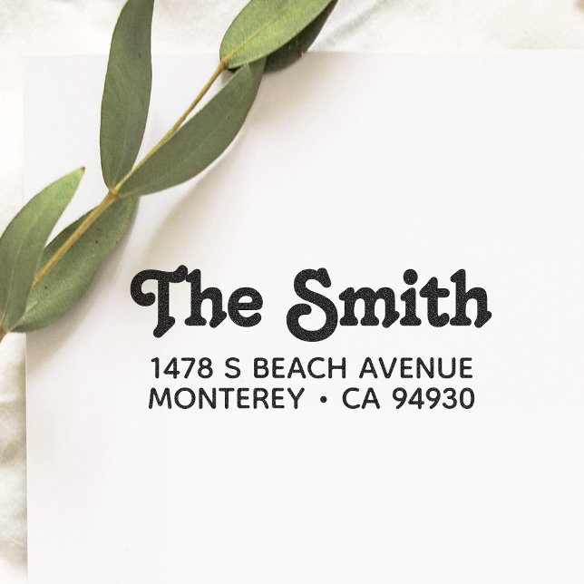 Customised Address Stamp With Bold Typography (Creator Uploaded)