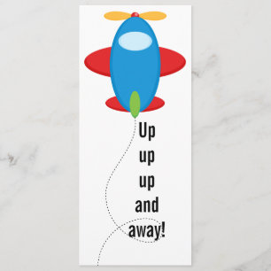 Customised Aeroplane Birthday Invitation