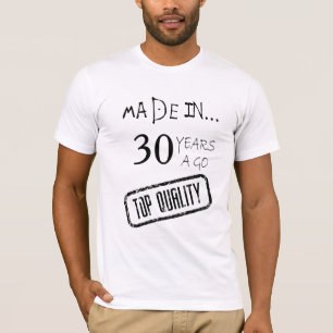 Customised anniversary t-shirt for all ages