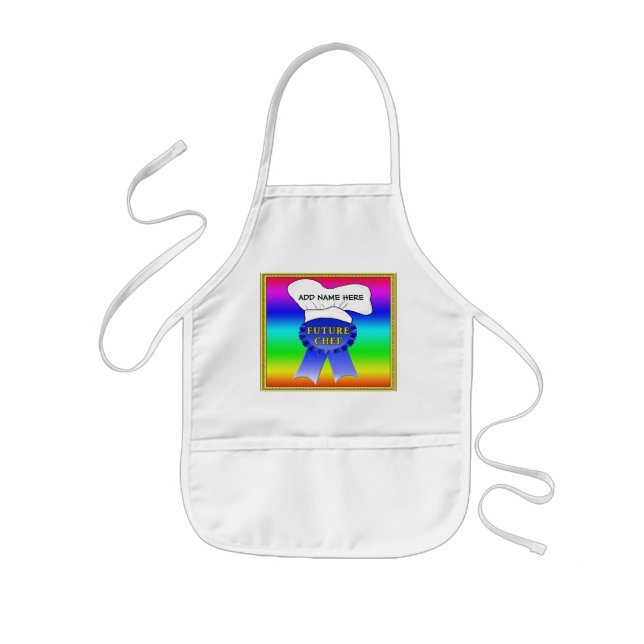 Customised Aprons for Kids, "Future Chef" (Front)