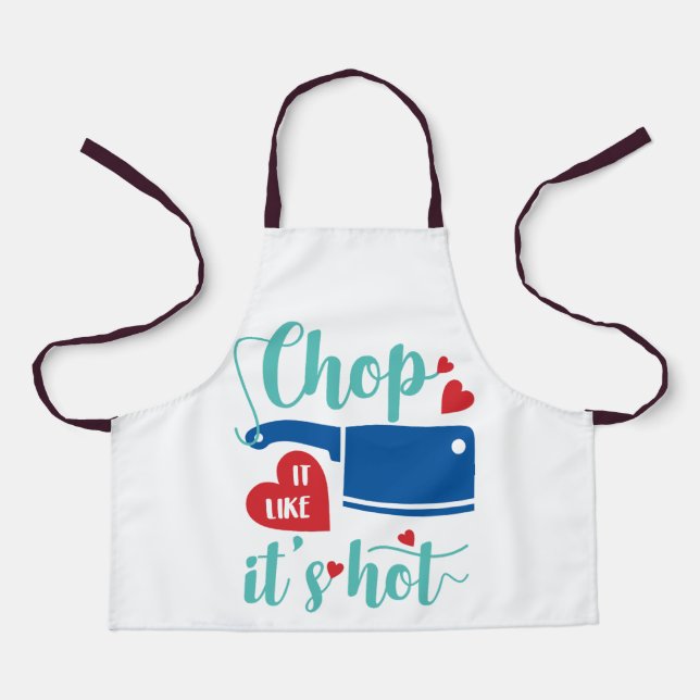 Customised Aprons with Playful Kitchen Quotes (Front)