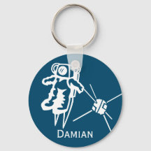 Customised Astronaut in Outer Space Asteroid Navy