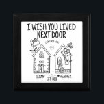 Customised Aunt Gift I Wish You Lived Next Door Gift Box<br><div class="desc">Looking for the perfect gift for your aunt who lives far away? Look no further than our customised aunt gift! This keepsake box is perfect for sending your aunt a heartfelt goodbye while reminding her of all the wonderful times you shared together. Our long distance gift is sure to make...</div>