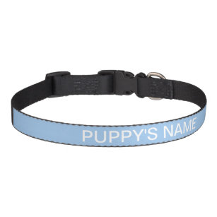 Customised Baby Blue Eyes Cute Matching Colour Pet Collar