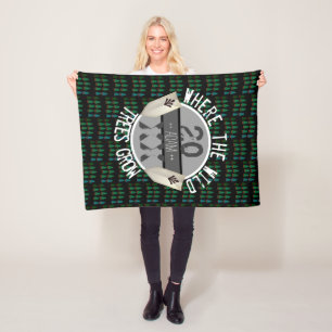 Customised Baby Boy Blanket   Boho Woodland