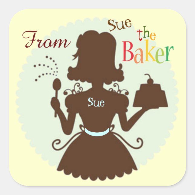 Customised Baker Gift Stickers (Front)