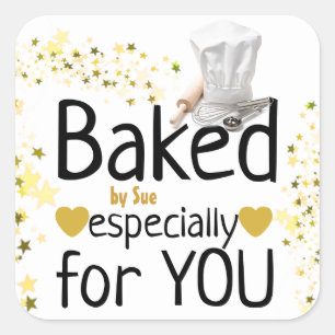 Customised Baker's Stickers for Your Baked Goods