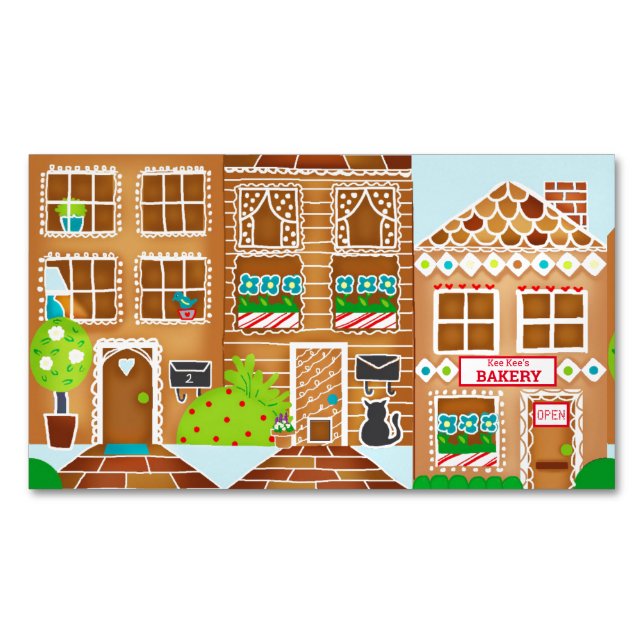 Customised Bakery Magnetic Business Card (Front)