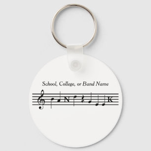 Customised Band Geek Key Chain