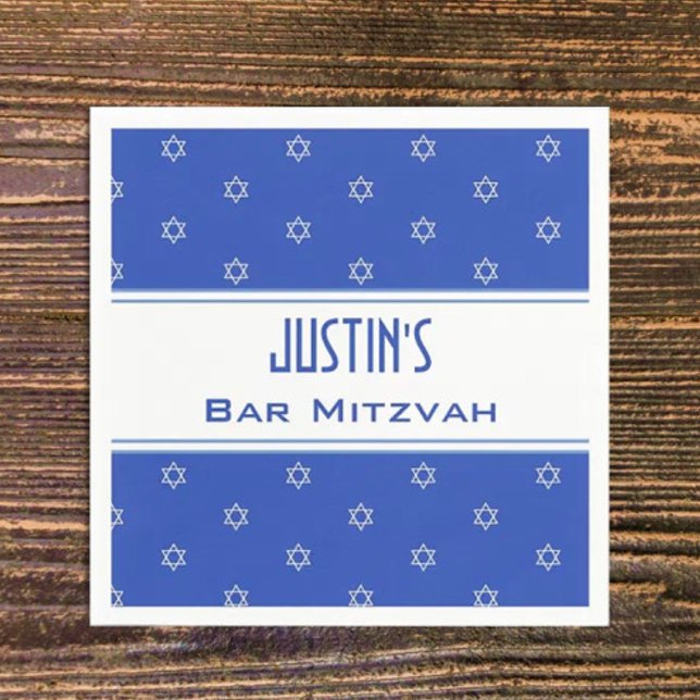 Customised Bar Mitvah party napkins (Creator Uploaded)