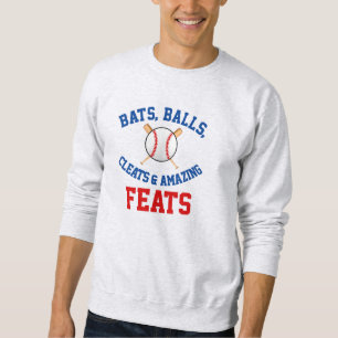 Customised # baseball sweatshirt