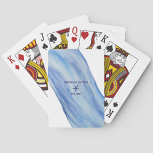 Customised Beach Cottage Classic Playing Cards