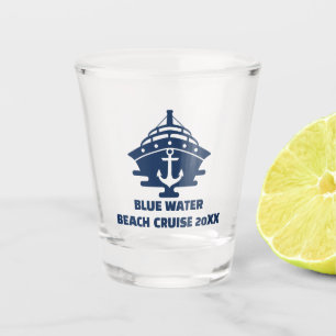 Customised Beach Cruise Nautical Anchor Shot Glass