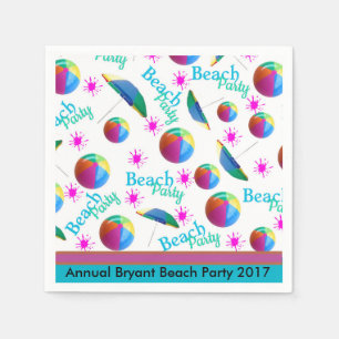 Customised Beach Party Napkin