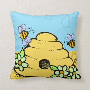 Customised Bees and Bee Hive Pillow