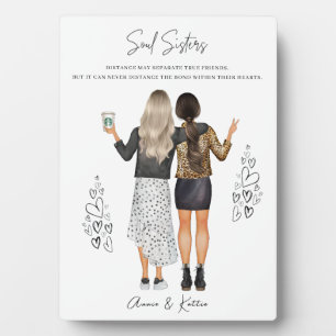 Customised Best Friend Christmas Print Plaque