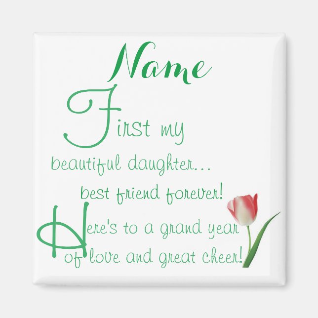 Customised - Best Friends Forever Magnet (Front)