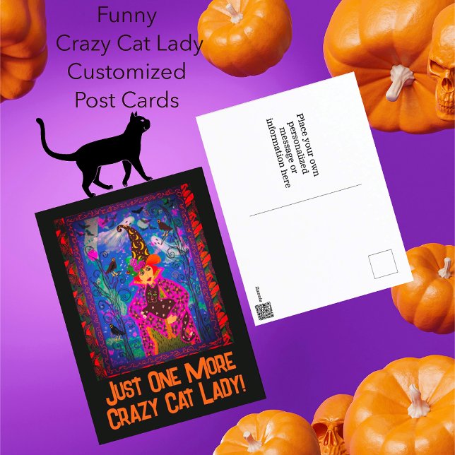 Customised Bewitching Spooky Halloween Night  Postcard (Thrifty post card option for Halloween this year!)