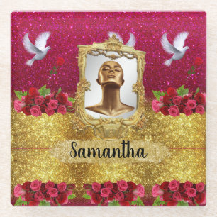 Customised Birthday Gift For Wife, Friend, Sister Glass Coaster