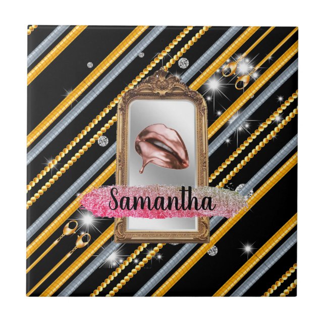 Customised Birthday Gift For Wife, Friend, Sister Tile (Front)