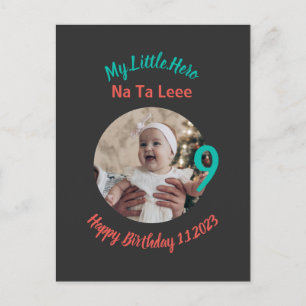 Customised Birthday name with photo Postcard