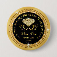 Customised Birthday Pins for Her Birthday ANY Year