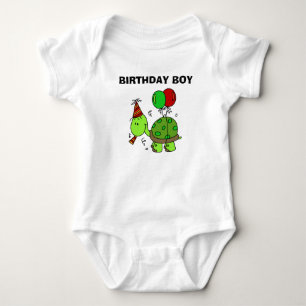 Customised Birthday Turtle T-shirt Baby Bodysuit