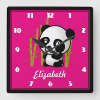 Customised Black and White Panda in a Bamboo Grove