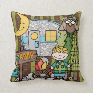Customised Blonde Boy Camping Pillow