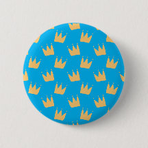 Customised blue yellow crown kids 