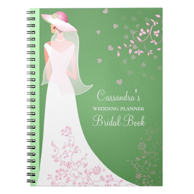 Customised Bridal Journal Wedding Planner Notebook (Front)