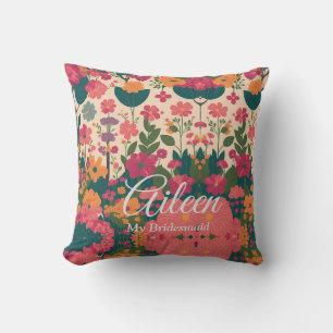 Customised Bridesmaid Gift Idea Cushion