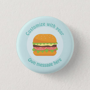 Customised Burger 3 Cm Round Badge