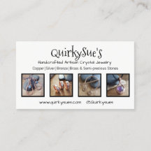 Customised Business card with 4 product photos