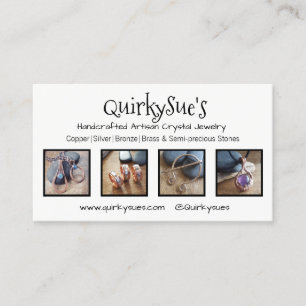 Customised Business card with 4 product photos