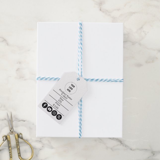 Customised Business price Gift Tags (With Twine)
