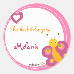 Customised*Butterfly Stickers Book