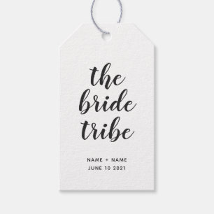 Customised Calligraphy The Bride Tribe Wedding  Gift Tags