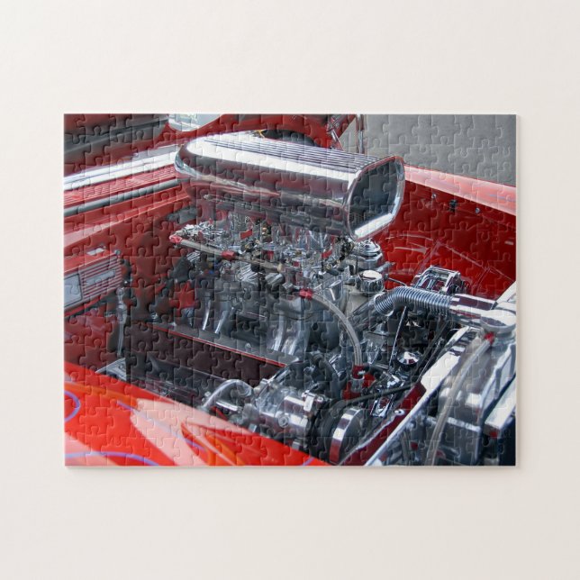 Customised car enging jigsaw puzzle (Horizontal)