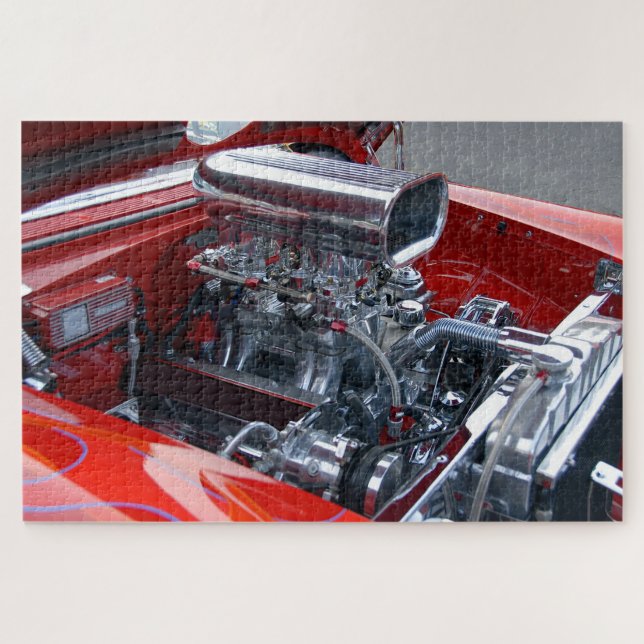 Customised car enging jigsaw puzzle (Horizontal)