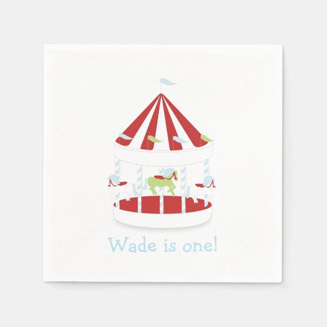 Customised Carousel Napkin (Front)