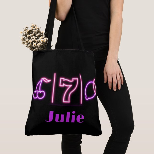 Customised Casino Gambling Girls Trip Tote Bag (Close Up)