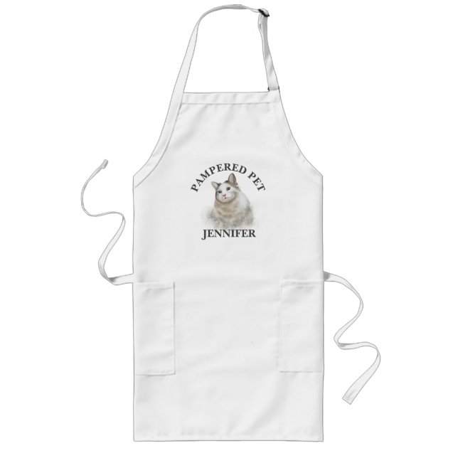 Customised  Cat Pet Groomer Apron (Front)