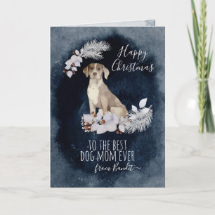 Customised Catahoula Leopard Hound Mum Christmas  Holiday Card