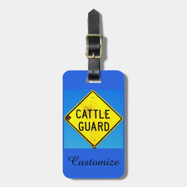 customised cattle guard tag (Front Vertical)