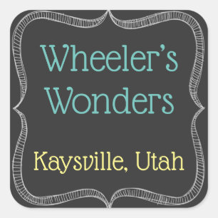 Customised Chalkboard Labels